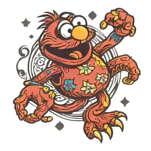 elmo tattoo design idea