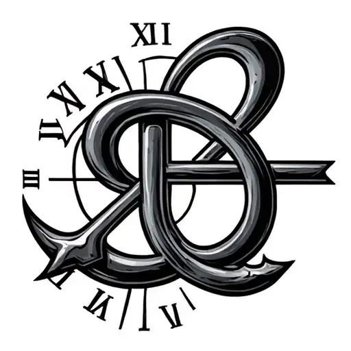 aquarius symbol with the uranus symbol seronding is with birthday in roman numeral. tattoo design idea