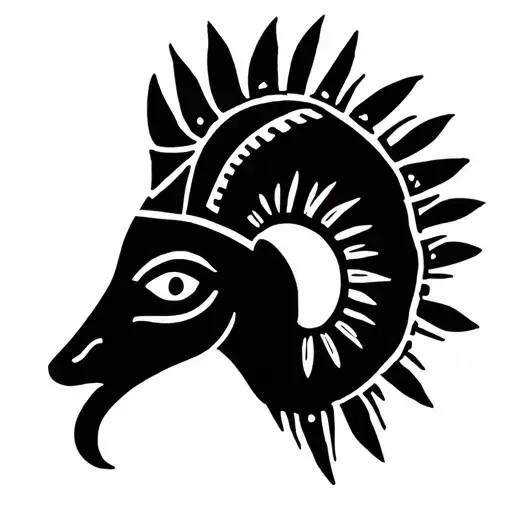 minimalist kokopelli tattoo design idea