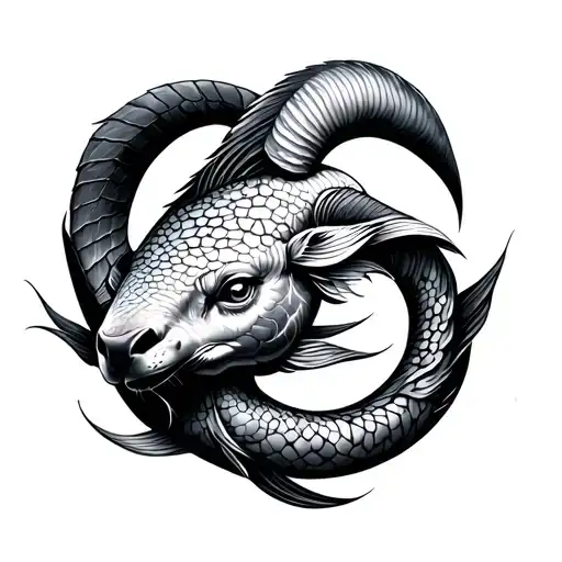 Pisces Aries Taurus zodiac symbol tattoo design idea