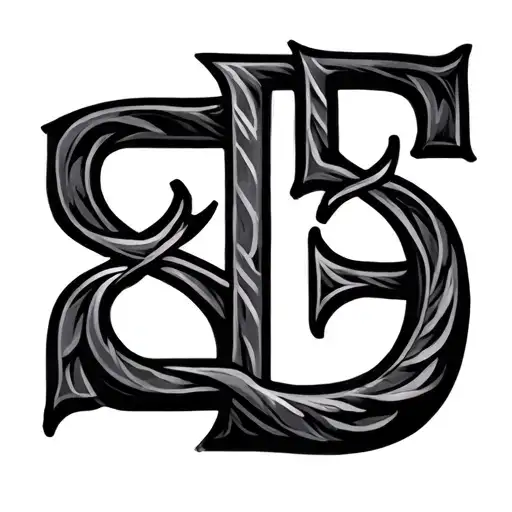 Greek Numbers tattoo design idea