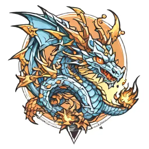 terraria stardust dragon tattoo design idea