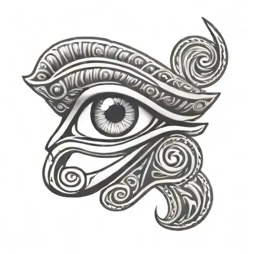 eye of horus eye tattoo design idea
