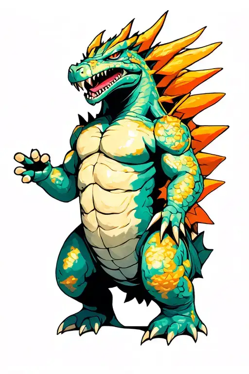 kaiju tattoo design idea