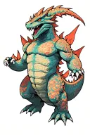 kaiju tattoo design idea