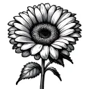gerbera daisy tattoo design idea