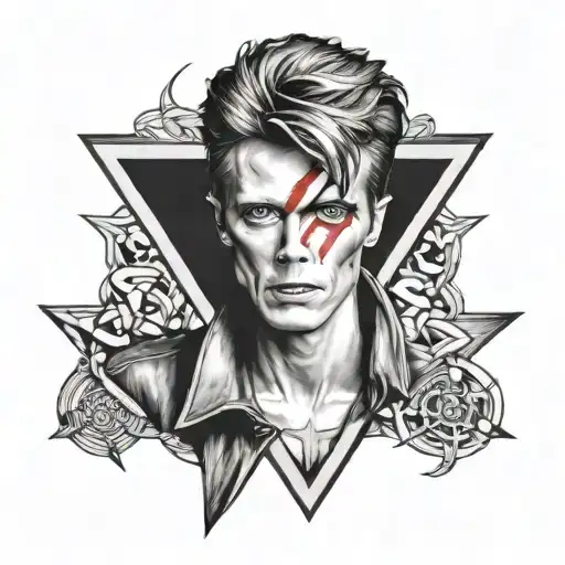 David Bowie tattoo design idea