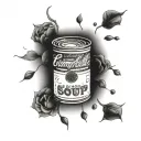 Campbell's Soup Can tattoo design idea