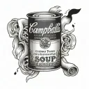 Campbell's Soup Can tattoo design idea