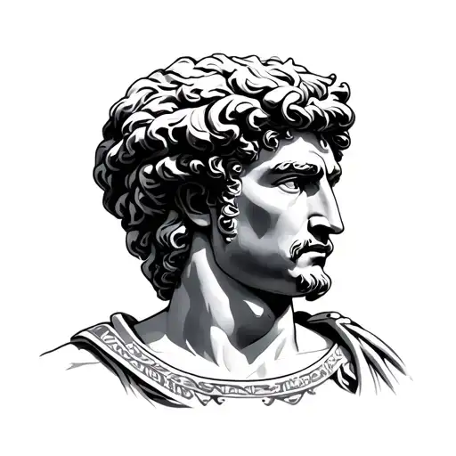 alexander the great tattoo design idea