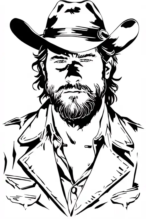  Arthur Morgan red dead redemption tattoo design idea