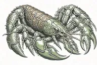 crayfish tattoo design idea