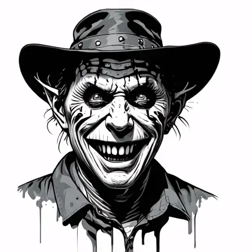 freddy krueger, laugh now cry later tattoo design idea