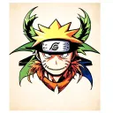 naruto luffy zoro ichigo hollow mask tattoo design idea