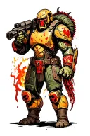 doom slayer form berserek tattoo design idea