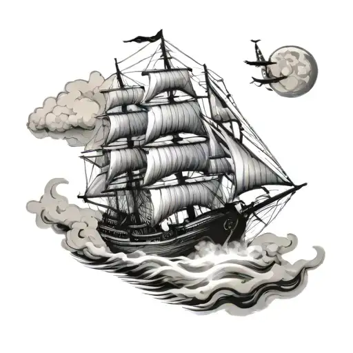 Endurance Ship tattoo design idea