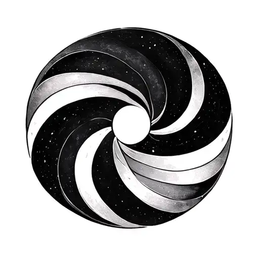 golden ratio spiral with semi colon tattoo design idea