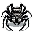 jumping spider tattoo design idea