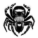 jumping spider tattoo design idea