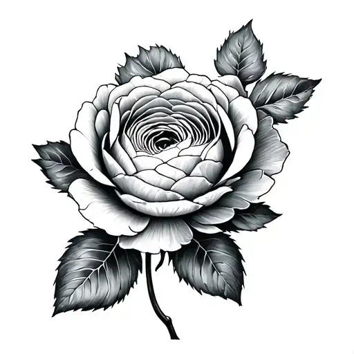 Ranunculus tattoo design idea