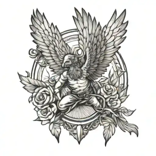 Icarus x adam mashup tattoo tattoo design idea