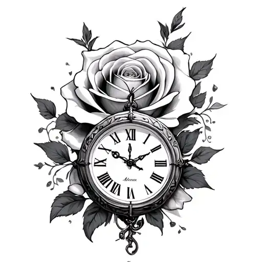 Olivia Rose 14.07.23 2:45pm clock face tattoo design idea