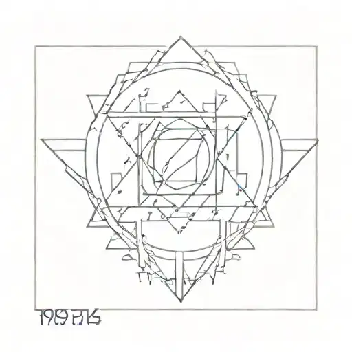 1975. 1974. 2007 birth year tattoo design idea