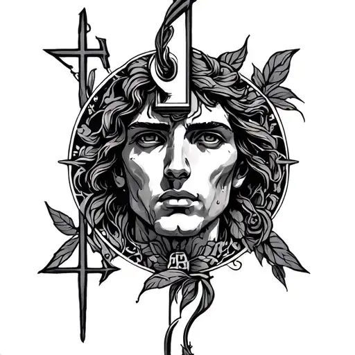 Yahweh and firm foundation tattoo design idea