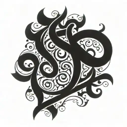 Arabic calligraphy tattoo design idea