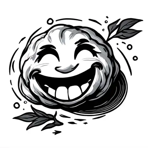 dumpling with a smile tattoo design idea