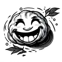 dumpling with a smile tattoo design idea