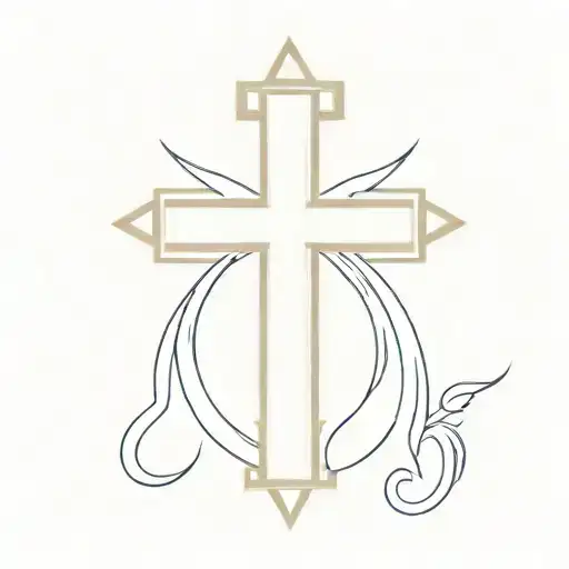Serbian cross tattoo design idea