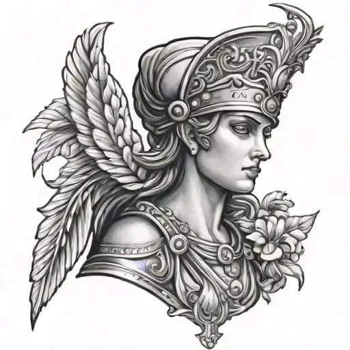 Good Athena tattoo design idea