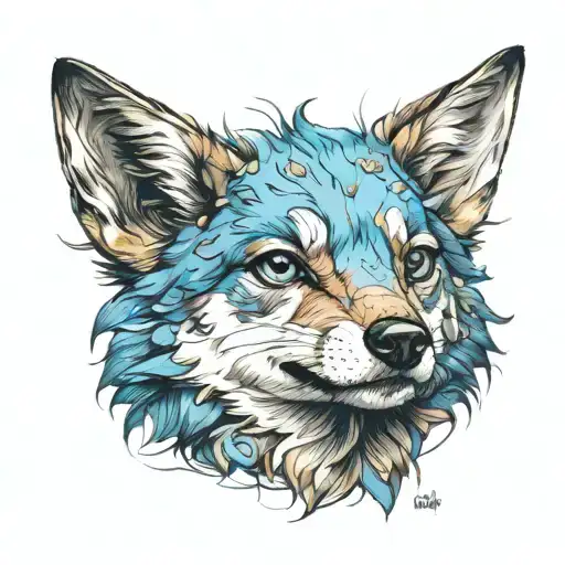 bluey tattoo design idea