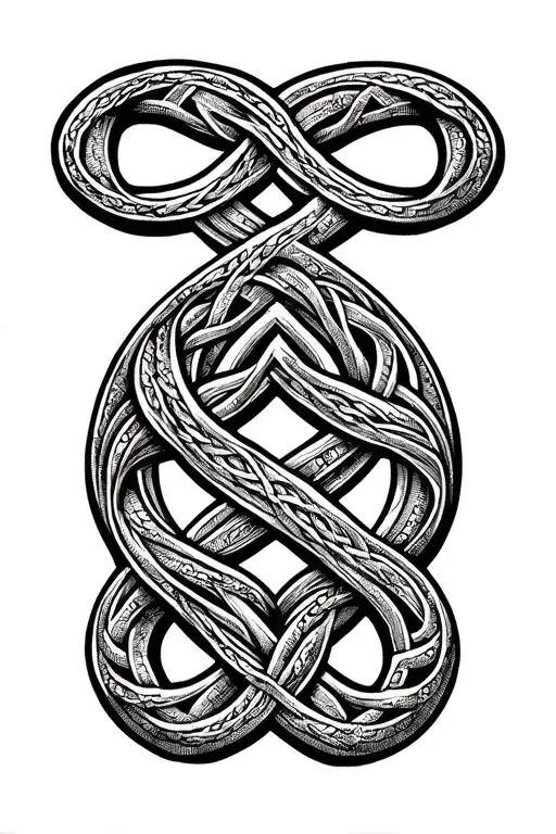 Celtic knot tattoo design idea