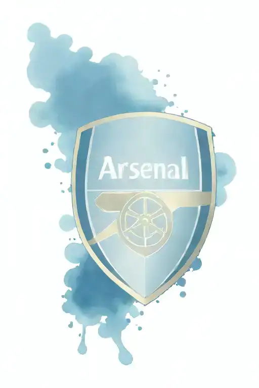 arsenal football club crest tattoo design idea