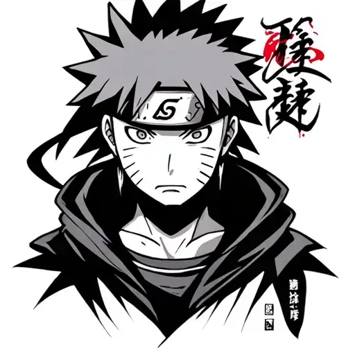pain from Naruto tattoo design idea