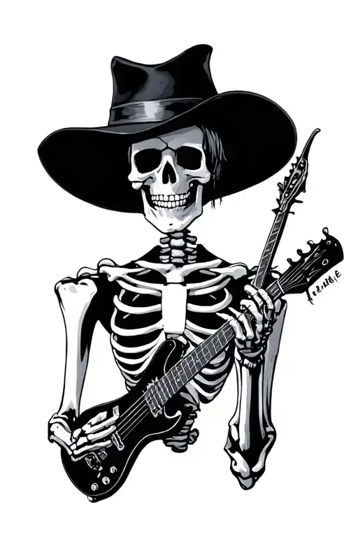 My chemical romance "welcome to the black parade" skeleton  tattoo design idea