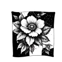 Flower cuff bramble tattoo design idea