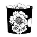 Flower cuff bramble tattoo design idea