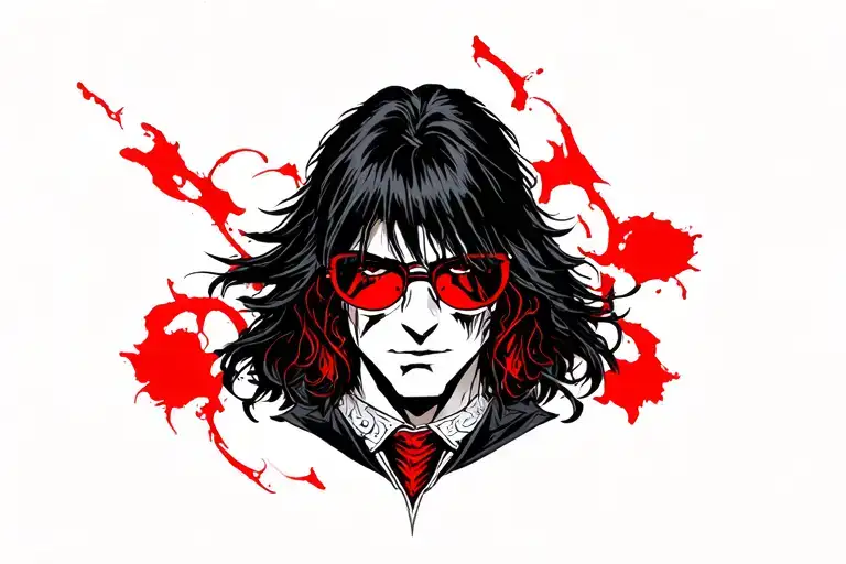 Only Alucard's glasses tattoo design idea