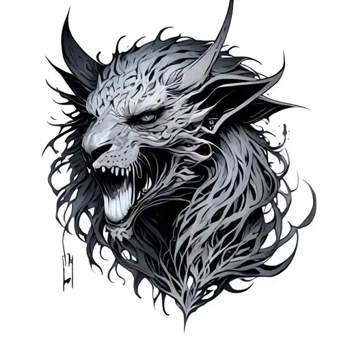 Suffering Sarley EVE-02 Neon Genesis Evanelion tattoo design idea