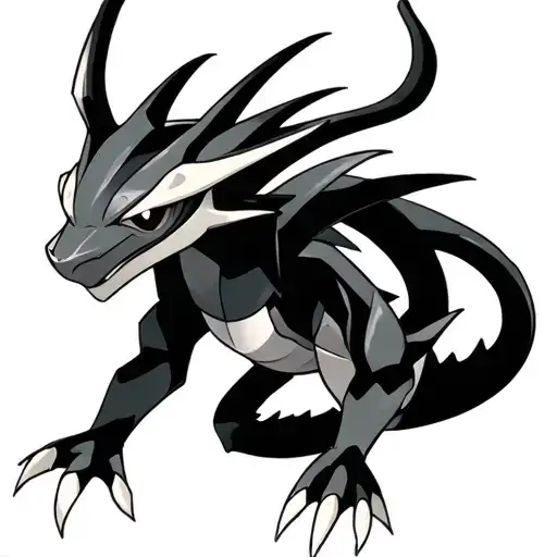 Mega Rayquaza pokemon tattoo design idea