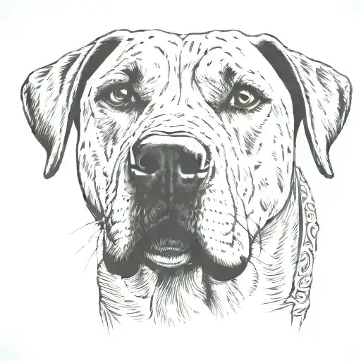 Rhodesian Ridgeback tattoo design idea