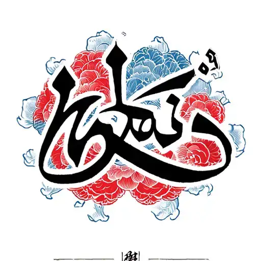 "Haze" arabic calligraphy tattoo design idea