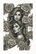 Samaneh and Amir tattoo design idea