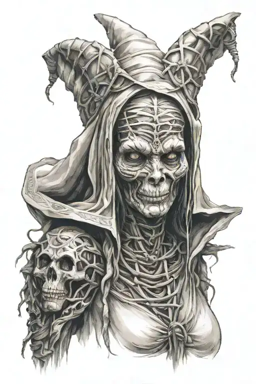 mummy 2017 witch tattoo design idea