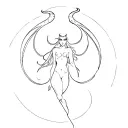 Sirene (devilman Crybaby) tattoo design idea