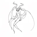 Sirene (devilman Crybaby) tattoo design idea