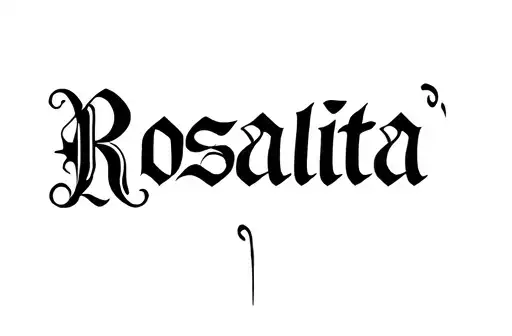 "Rosalita" tattoo design idea